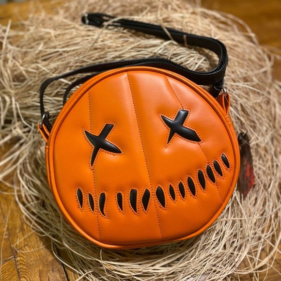 Trick or Treat Studios Sam O Lantern, Jack-O-Lantern Pumpkin Purse, Crossbody - Picture 1 of 3